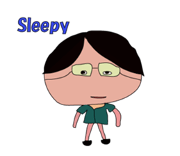 Grandfather whom Wakana wrote sticker #5673919