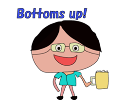 Grandfather whom Wakana wrote sticker #5673925