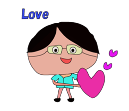 Grandfather whom Wakana wrote sticker #5673928