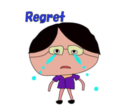 Grandfather whom Wakana wrote sticker #5673932