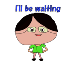 Grandfather whom Wakana wrote sticker #5673935