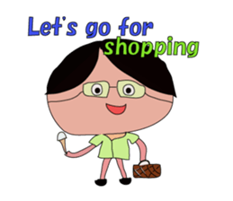 Grandfather whom Wakana wrote sticker #5673937