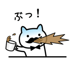 Cat coffee cafe sticker #5674639