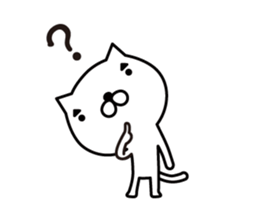 Cat eyebrows stand out sticker #5675208