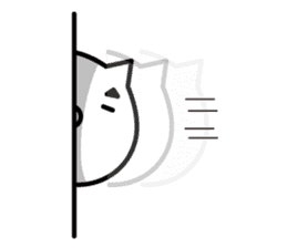 Cat eyebrows stand out sticker #5675233