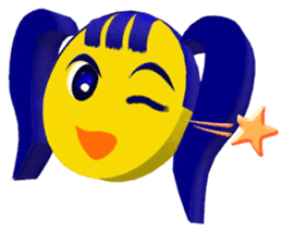 Smile Pigtails Girl sticker #5675236