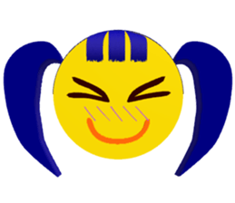 Smile Pigtails Girl sticker #5675238