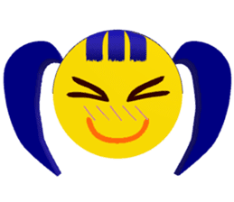 Smile Pigtails Girl sticker #5675238