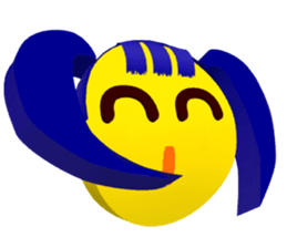 Smile Pigtails Girl sticker #5675240