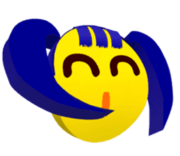 Smile Pigtails Girl sticker #5675240