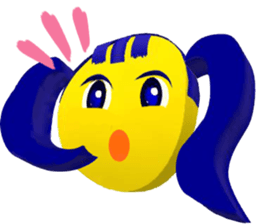 Smile Pigtails Girl sticker #5675241