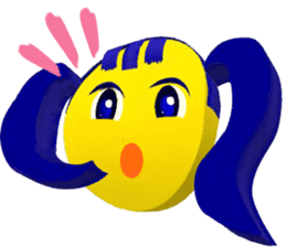 Smile Pigtails Girl sticker #5675241