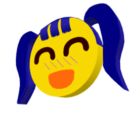 Smile Pigtails Girl sticker #5675242