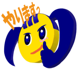 Smile Pigtails Girl sticker #5675243