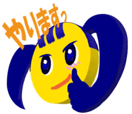 Smile Pigtails Girl sticker #5675243