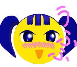 Smile Pigtails Girl sticker #5675245