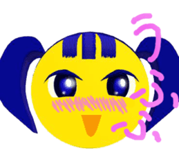 Smile Pigtails Girl sticker #5675245