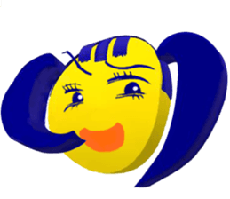 Smile Pigtails Girl sticker #5675247