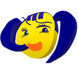 Smile Pigtails Girl sticker #5675247
