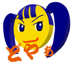 Smile Pigtails Girl sticker #5675253