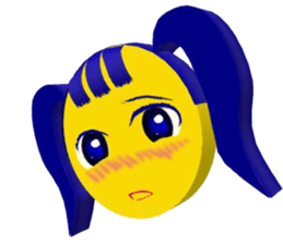 Smile Pigtails Girl sticker #5675256