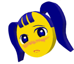 Smile Pigtails Girl sticker #5675256