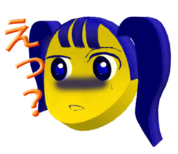Smile Pigtails Girl sticker #5675258