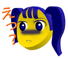 Smile Pigtails Girl sticker #5675258
