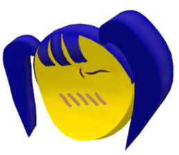 Smile Pigtails Girl sticker #5675262