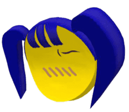 Smile Pigtails Girl sticker #5675262