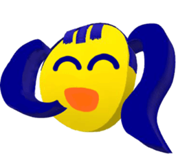 Smile Pigtails Girl sticker #5675263
