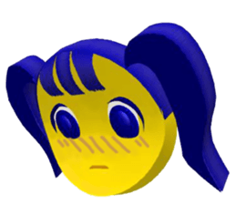 Smile Pigtails Girl sticker #5675265
