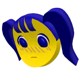 Smile Pigtails Girl sticker #5675265