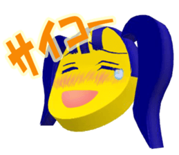 Smile Pigtails Girl sticker #5675267