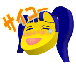 Smile Pigtails Girl sticker #5675267