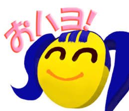 Smile Pigtails Girl sticker #5675268