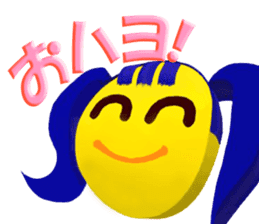 Smile Pigtails Girl sticker #5675268
