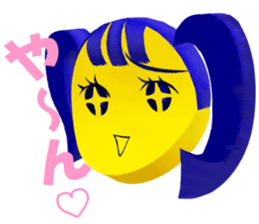 Smile Pigtails Girl sticker #5675269