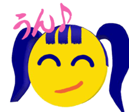 Smile Pigtails Girl sticker #5675270