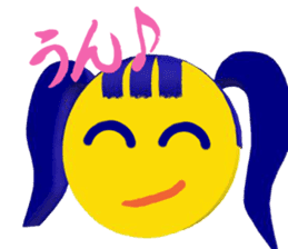 Smile Pigtails Girl sticker #5675270