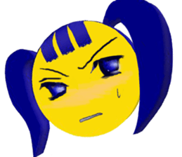 Smile Pigtails Girl sticker #5675271
