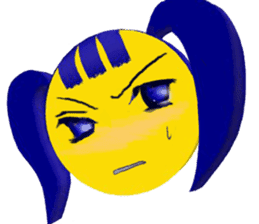 Smile Pigtails Girl sticker #5675271