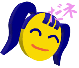 Smile Pigtails Girl sticker #5675272
