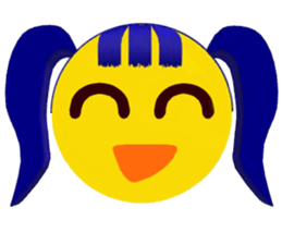 Smile Pigtails Girl sticker #5675273