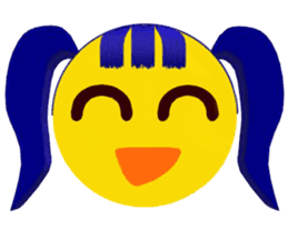 Smile Pigtails Girl sticker #5675273