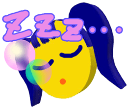Smile Pigtails Girl sticker #5675275