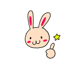Pig occasional Rabbit sticker #5677444