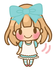 The girl who loves powderblue sticker #5678516