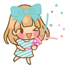 The girl who loves powderblue sticker #5678517