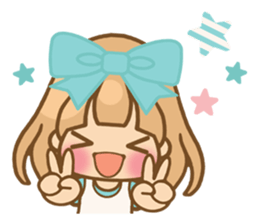 The girl who loves powderblue sticker #5678518